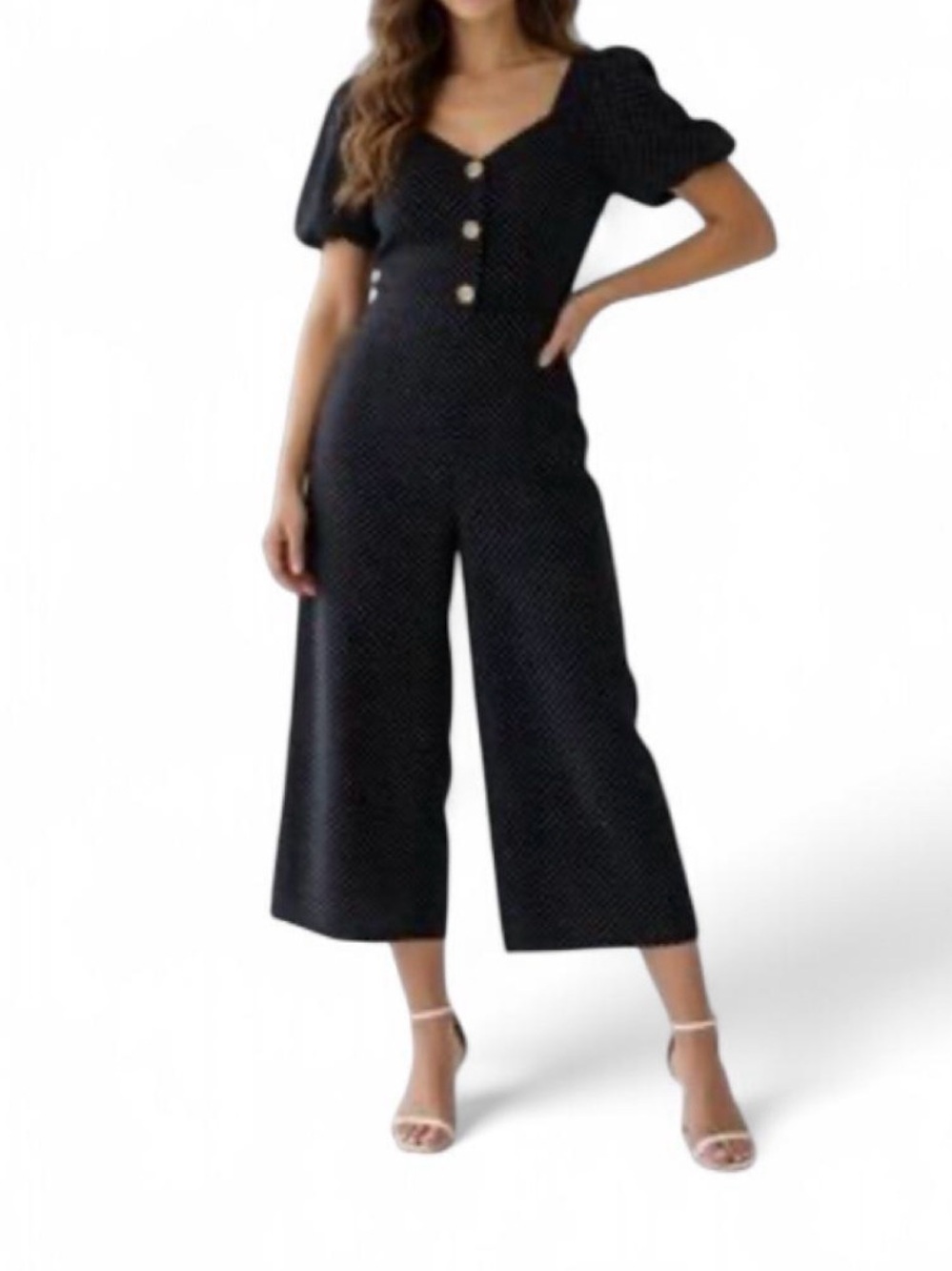 Monteau Polkadot Jumpsuit with Pockets